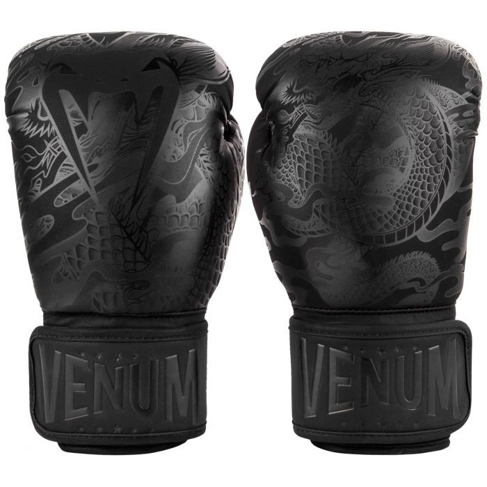 Боксови ръкавици - Venum Dragon's Flight Boxing Gloves - Black/Black​